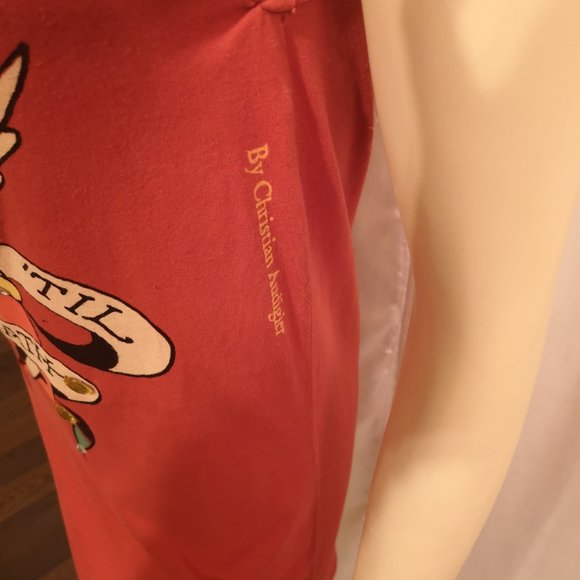 RARE custom vintage tangerine orange halter style dress! - Picture 7 of 13